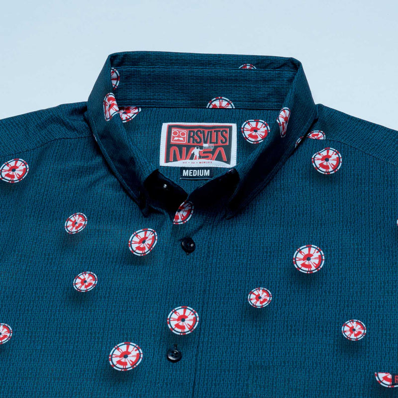 RSVLTS Dare Mighty Things KUNUFLEX Short Sleeve Shirt in Black — detail 4