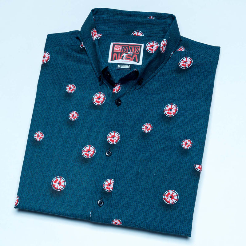 RSVLTS Dare Mighty Things KUNUFLEX Short Sleeve Shirt in Black — detail 5