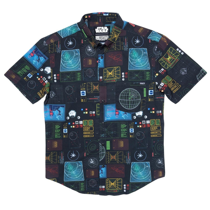RSVLTS Battle of Yavin KUNUFLEX Short Sleeve Shirt in Black — detail 4