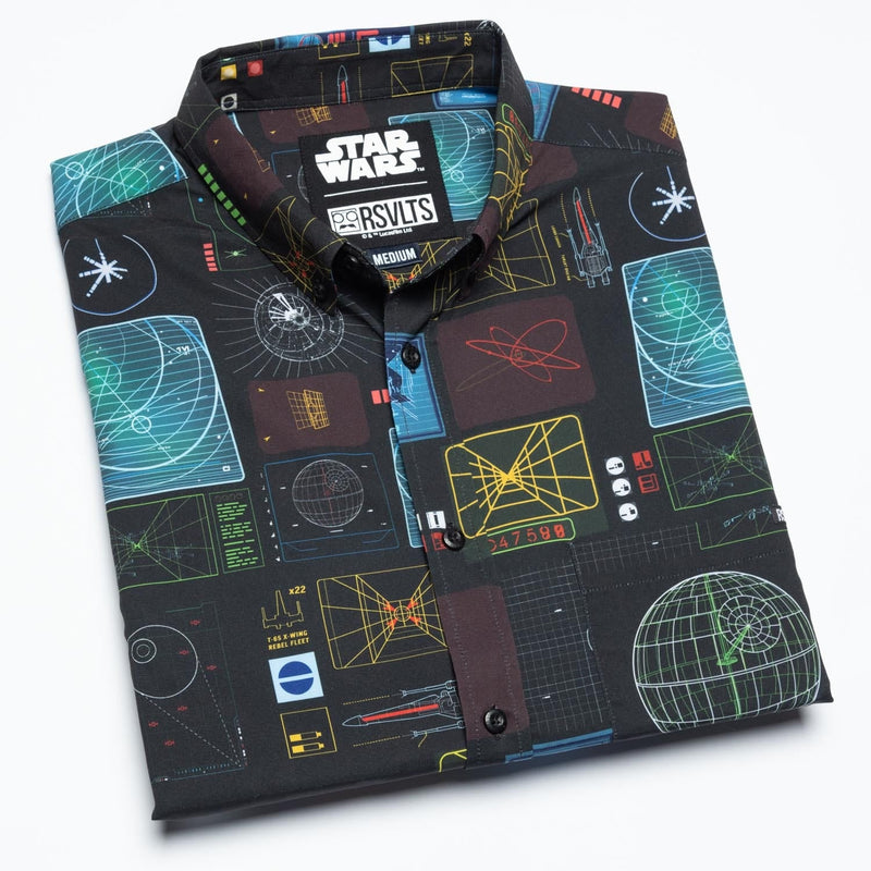 RSVLTS Battle of Yavin KUNUFLEX Short Sleeve Shirt in Black — detail 9
