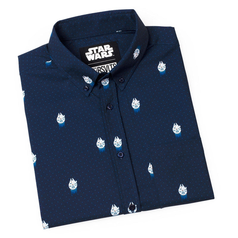 RSVLTS 12 Parsecs KUNUFLEX Short Sleeve Shirt in Blue — detail 5