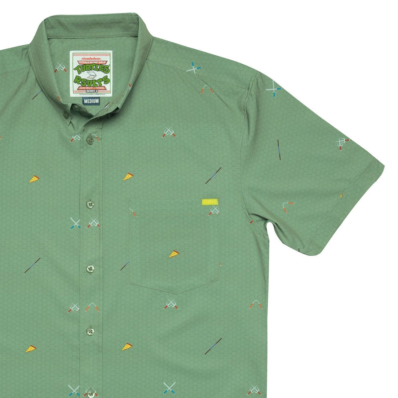 RSVLTS Ninja Armory KUNUFLEX Short Sleeve Shirt in Green — detail 2