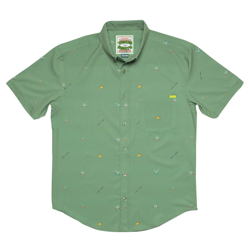 RSVLTS Ninja Armory KUNUFLEX Short Sleeve Shirt in Green — detail 4
