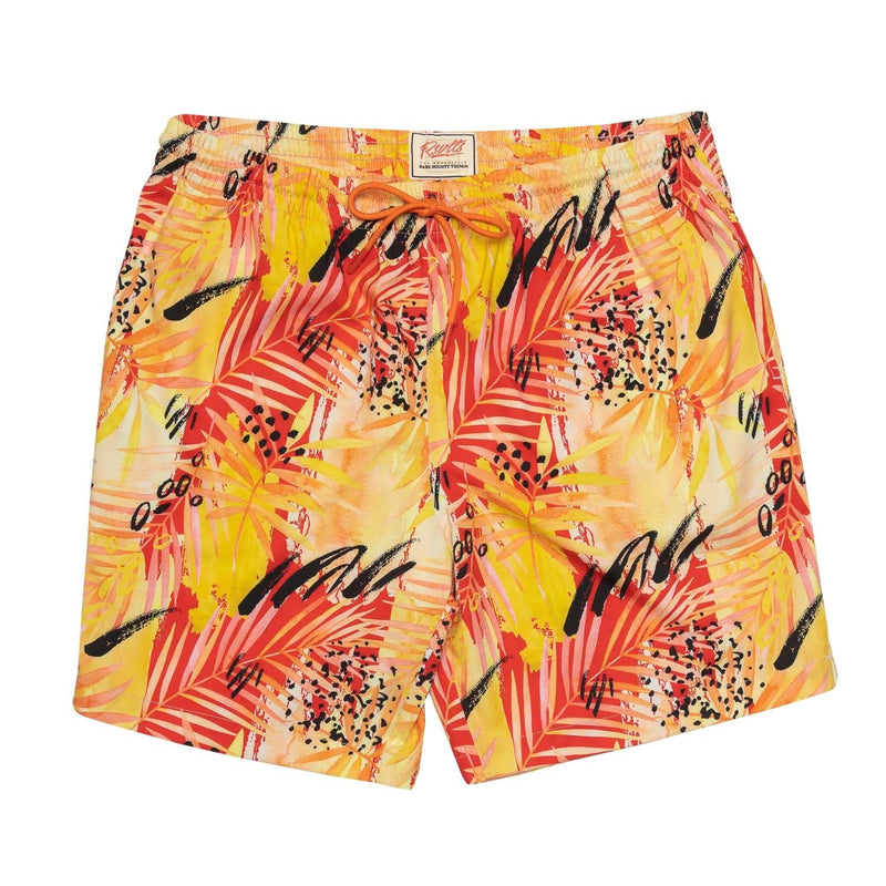 RSVLTS Blood L'Orange Hybrid Shorts in Orange — front view