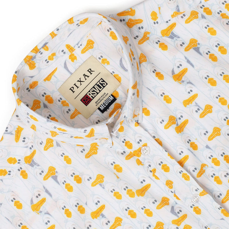 RSVLTS MINE! KUNUFLEX Short Sleeve Shirt in White — detail 3