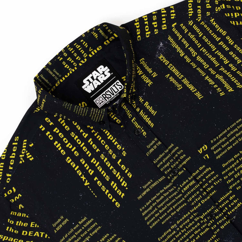 RSVLTS The Crawl KUNUFLEX Short Sleeve Shirt in Black — detail 2