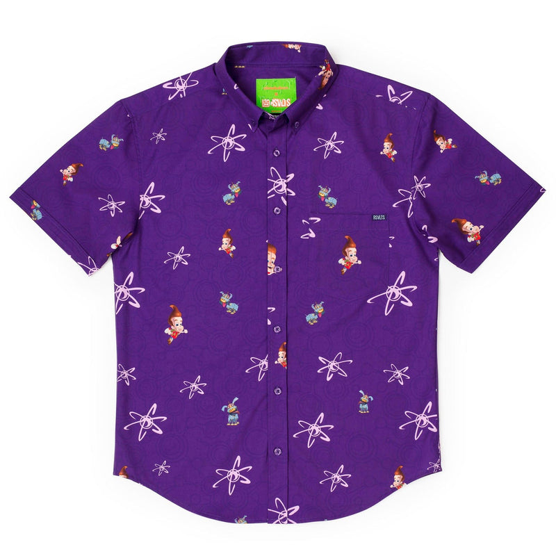 RSVLTS Brain Blast KUNUFLEX Short Sleeve Shirt in Purple — detail 3