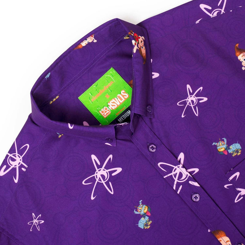 RSVLTS Brain Blast KUNUFLEX Short Sleeve Shirt in Purple — detail 5