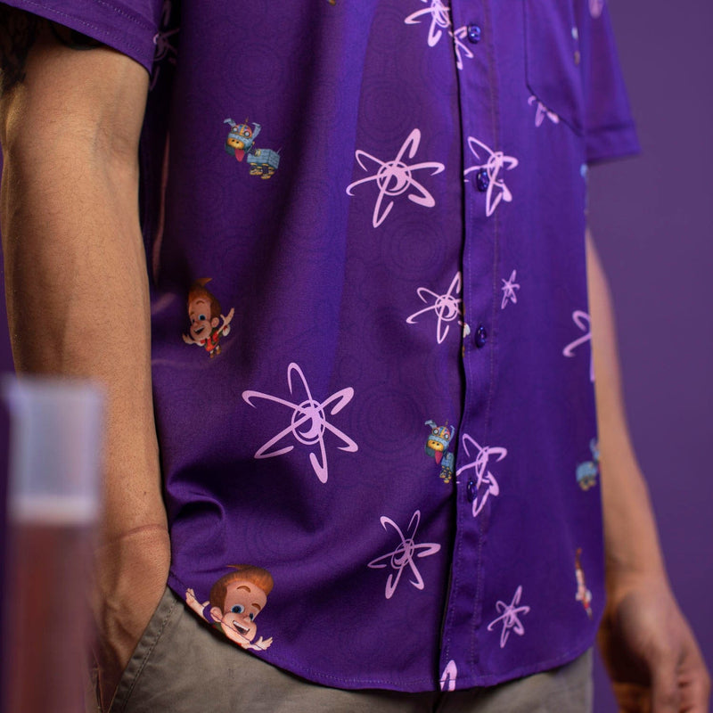 RSVLTS Brain Blast KUNUFLEX Short Sleeve Shirt in Purple — detail 7