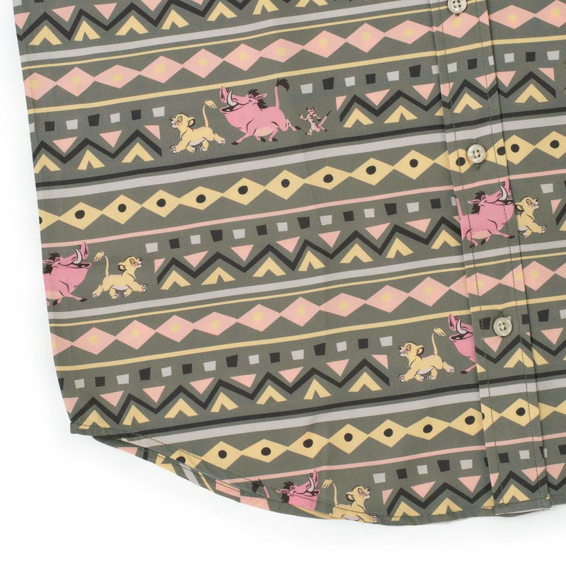 RSVLTS Hakuna Matata KUNUFLEX Short Sleeve Shirt in Brown — detail 3