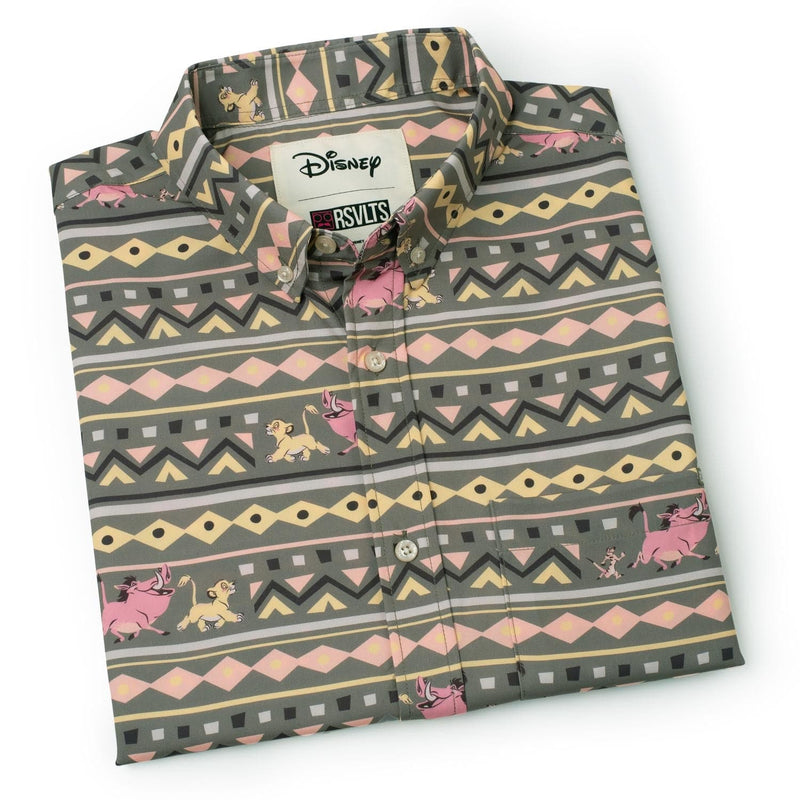 RSVLTS Hakuna Matata KUNUFLEX Short Sleeve Shirt in Brown — detail 4