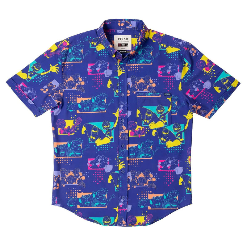 RSVLTS Adventure Partners KUNUFLEX Short Sleeve Shirt in Purple — detail 2