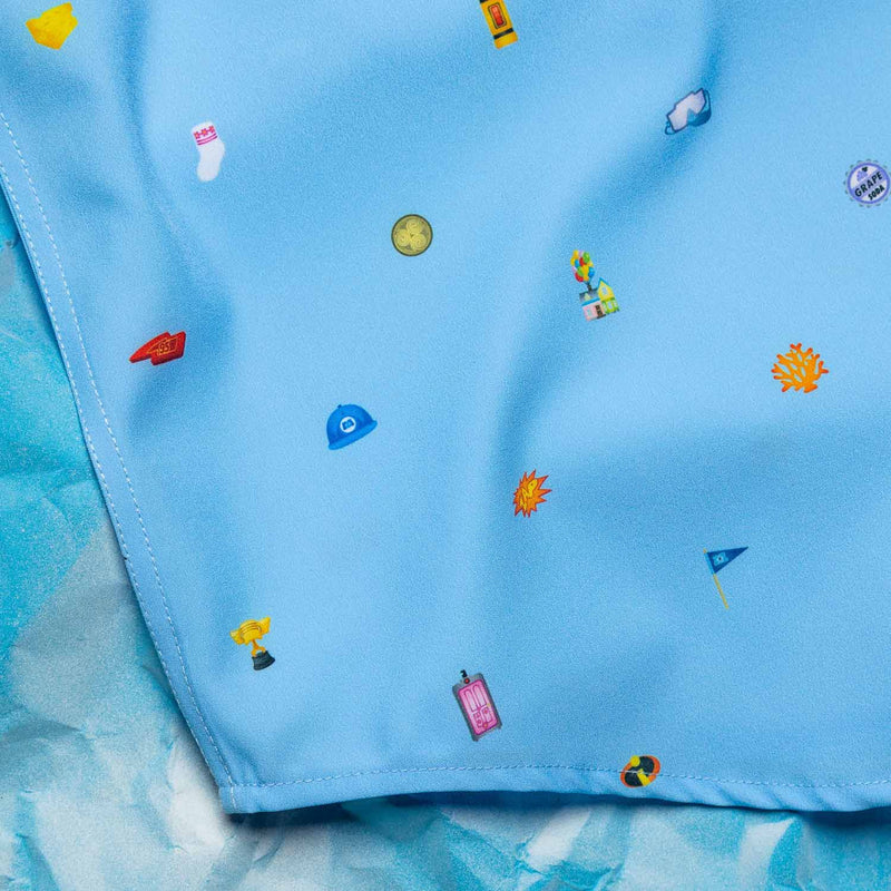 RSVLTS Lil Ventures KUNUFLEX Short Sleeve Shirt in Blue — detail 5