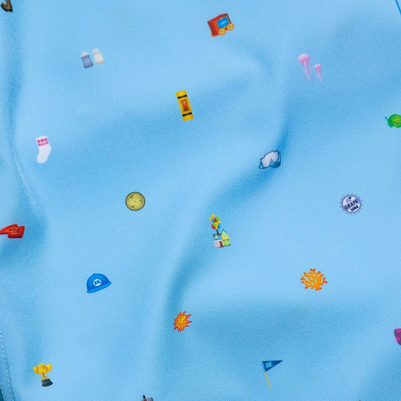 RSVLTS Lil Ventures KUNUFLEX Short Sleeve Shirt in Blue — detail 8