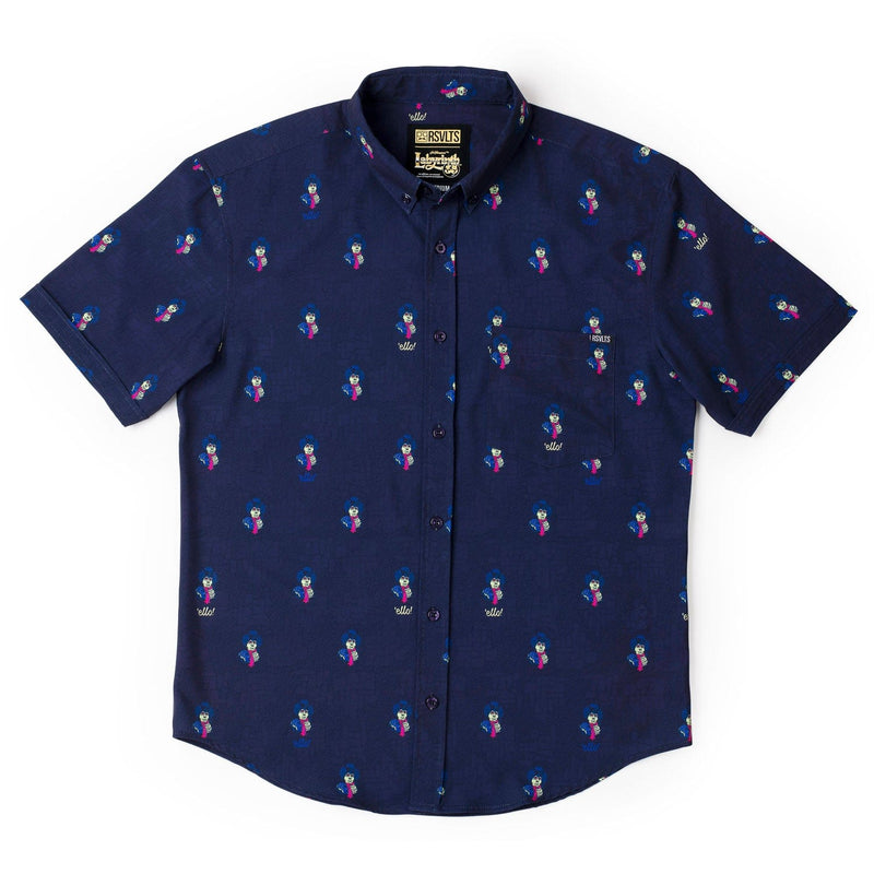RSVLTS Ello! KUNUFLEX Short Sleeve Shirt in Blue — detail 3