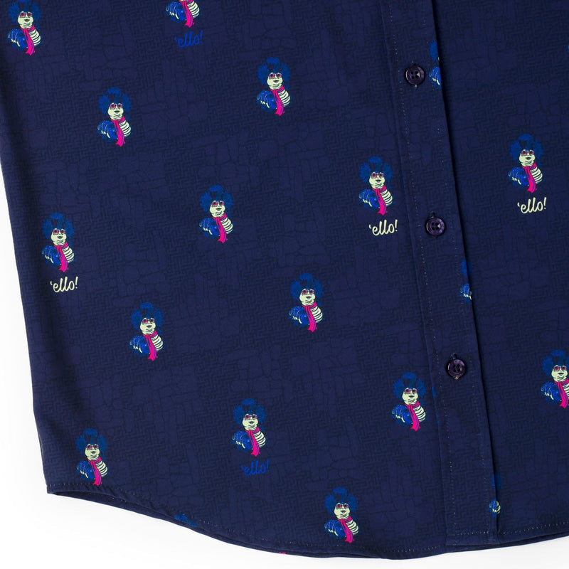 RSVLTS Ello! KUNUFLEX Short Sleeve Shirt in Blue — detail 4
