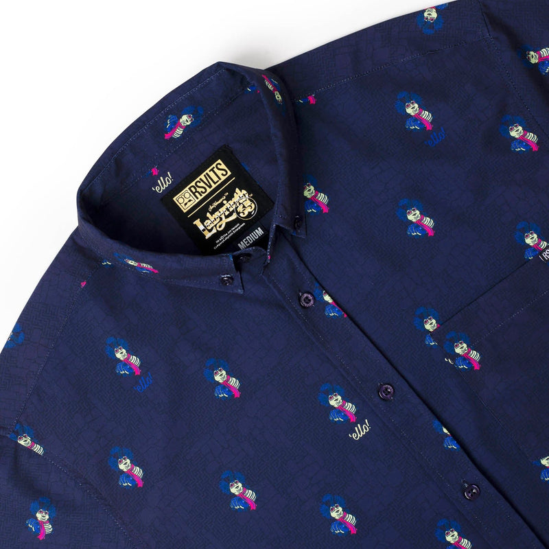 RSVLTS Ello! KUNUFLEX Short Sleeve Shirt in Blue — detail 6