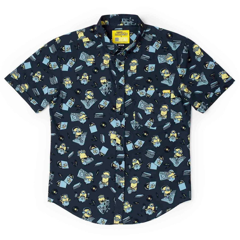RSVLTS Minionmix KUNUFLEX Short Sleeve Shirt in Blue — detail 3