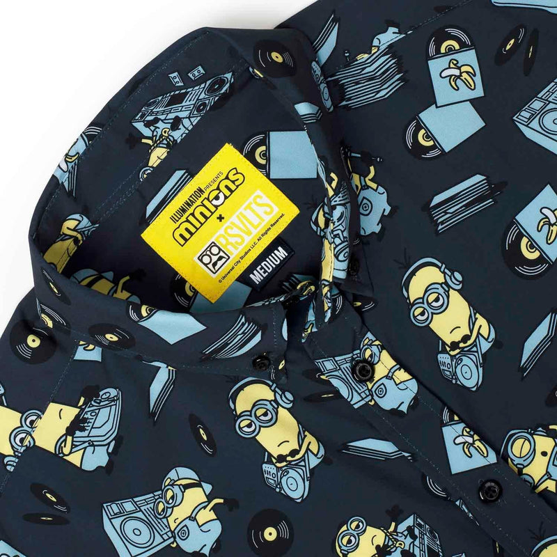 RSVLTS Minionmix KUNUFLEX Short Sleeve Shirt in Blue — detail 5