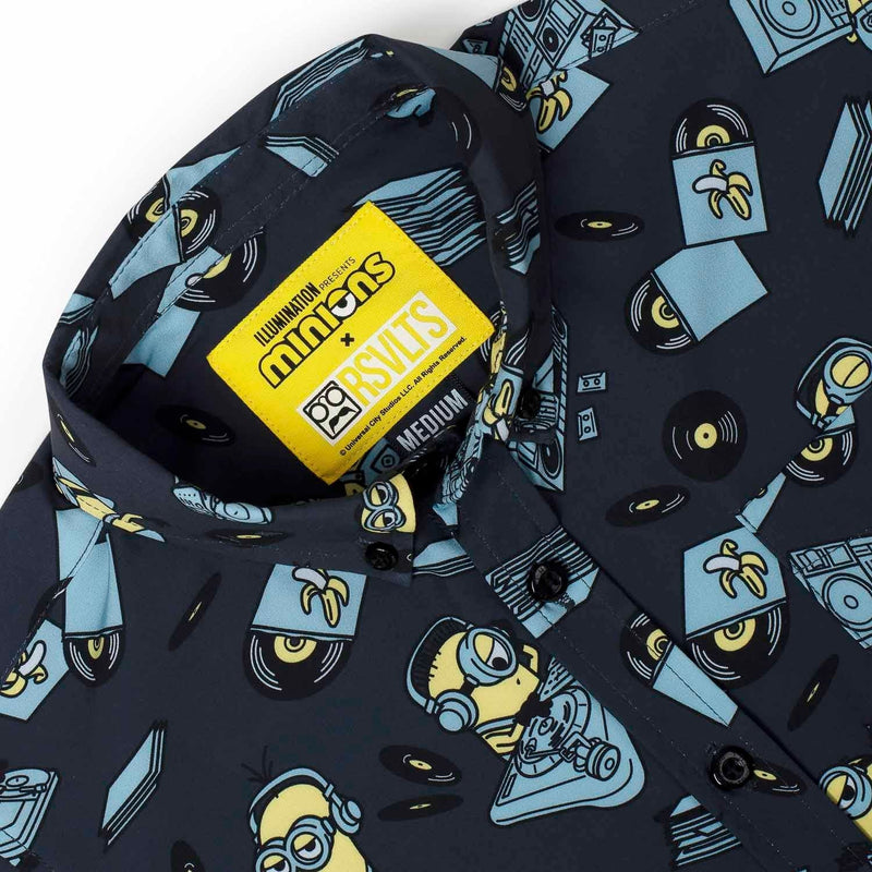RSVLTS Minionmix Youth KUNUFLEX Short Sleeve Shirt in Blue — detail 2