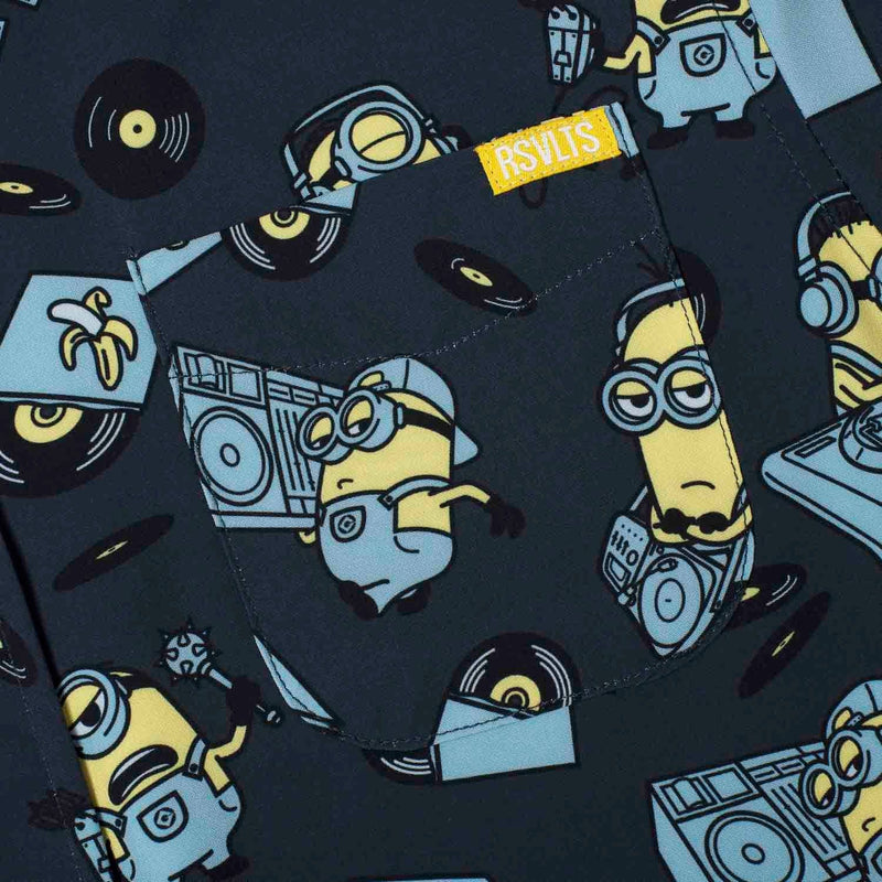 RSVLTS Minionmix Youth KUNUFLEX Short Sleeve Shirt in Blue — detail 3