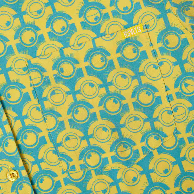 RSVLTS For Your Eye Only KUNUFLEX Short Sleeve Shirt in Blue — detail 3