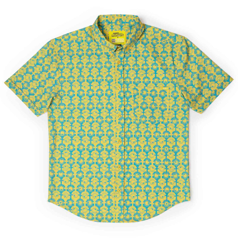 RSVLTS For Your Eye Only KUNUFLEX Short Sleeve Shirt in Blue — detail 4