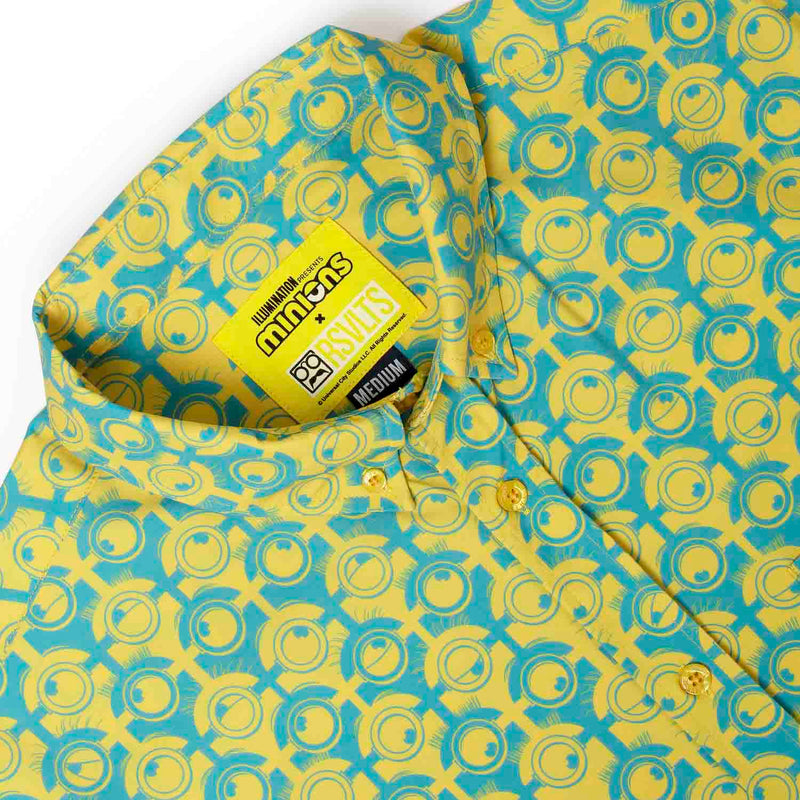 RSVLTS For Your Eye Only KUNUFLEX Short Sleeve Shirt in Blue — detail 5