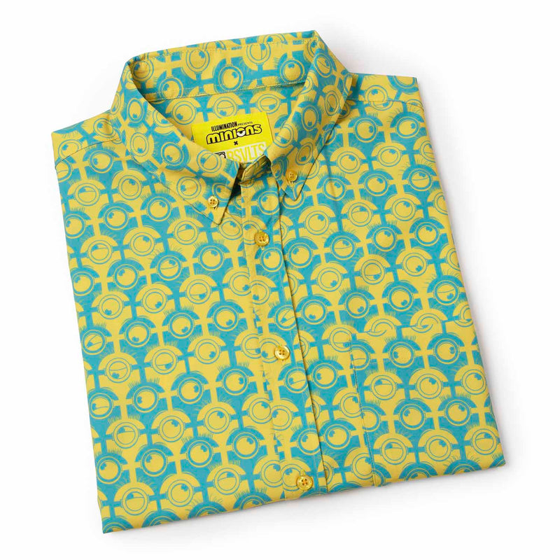 RSVLTS For Your Eye Only KUNUFLEX Short Sleeve Shirt in Blue — detail 7