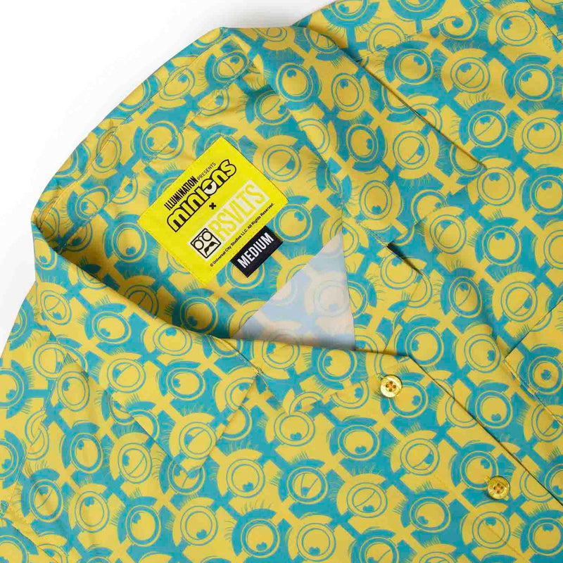 RSVLTS For Your Eye Only Women's KUNUFLEX Short Sleeve Shirt in Blue — detail 2