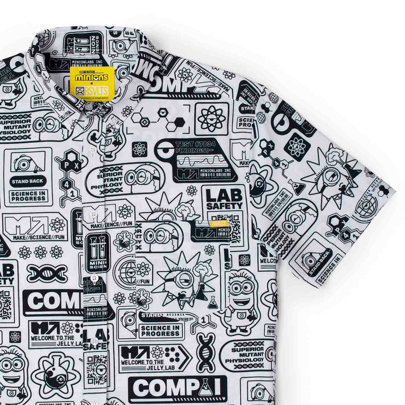 RSVLTS Zero Days Without Accident KUNUFLEX Short Sleeve Shirt in Black — detail 2