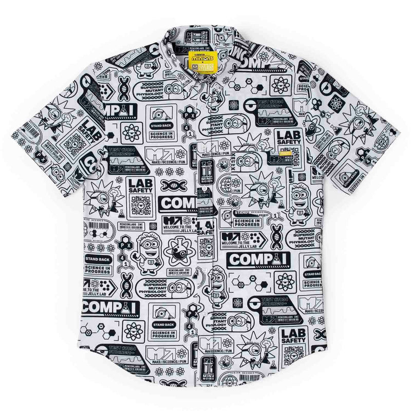 RSVLTS Zero Days Without Accident KUNUFLEX Short Sleeve Shirt in Black — detail 4