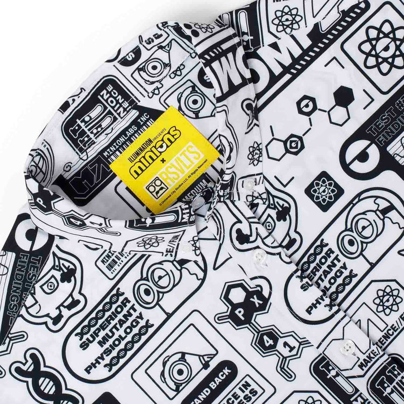 RSVLTS Zero Days Without Accident KUNUFLEX Short Sleeve Shirt in Black — detail 5