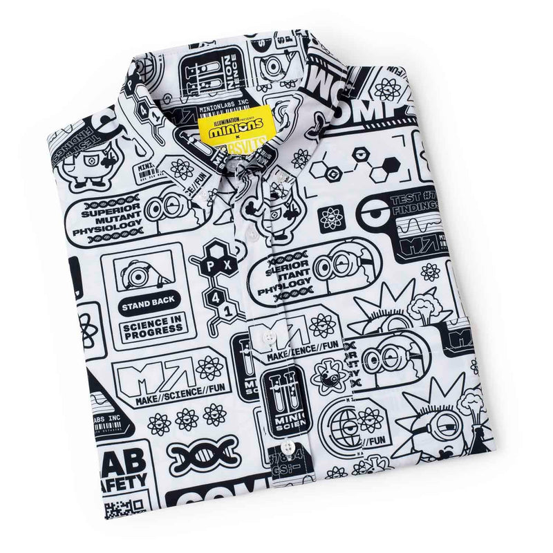 RSVLTS Zero Days Without Accident KUNUFLEX Short Sleeve Shirt in Black — detail 7