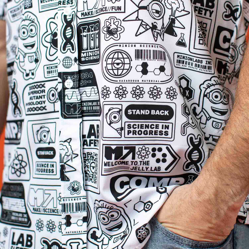 RSVLTS Zero Days Without Accident KUNUFLEX Short Sleeve Shirt in Black — detail 8