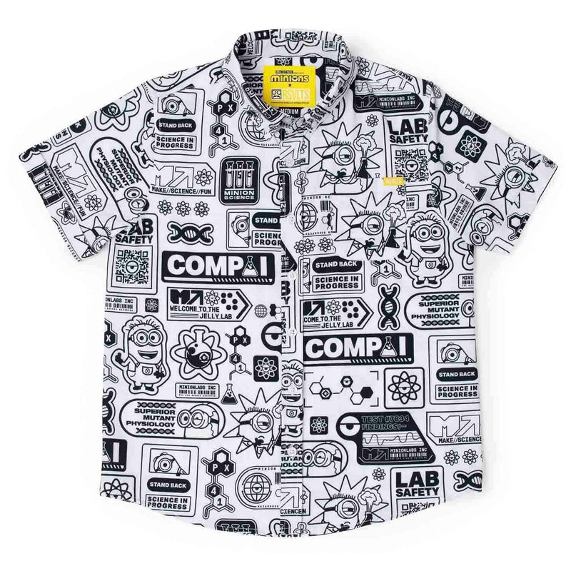 RSVLTS Zero Days Without Accident Youth KUNUFLEX Short Sleeve Shirt in Black — detail 2