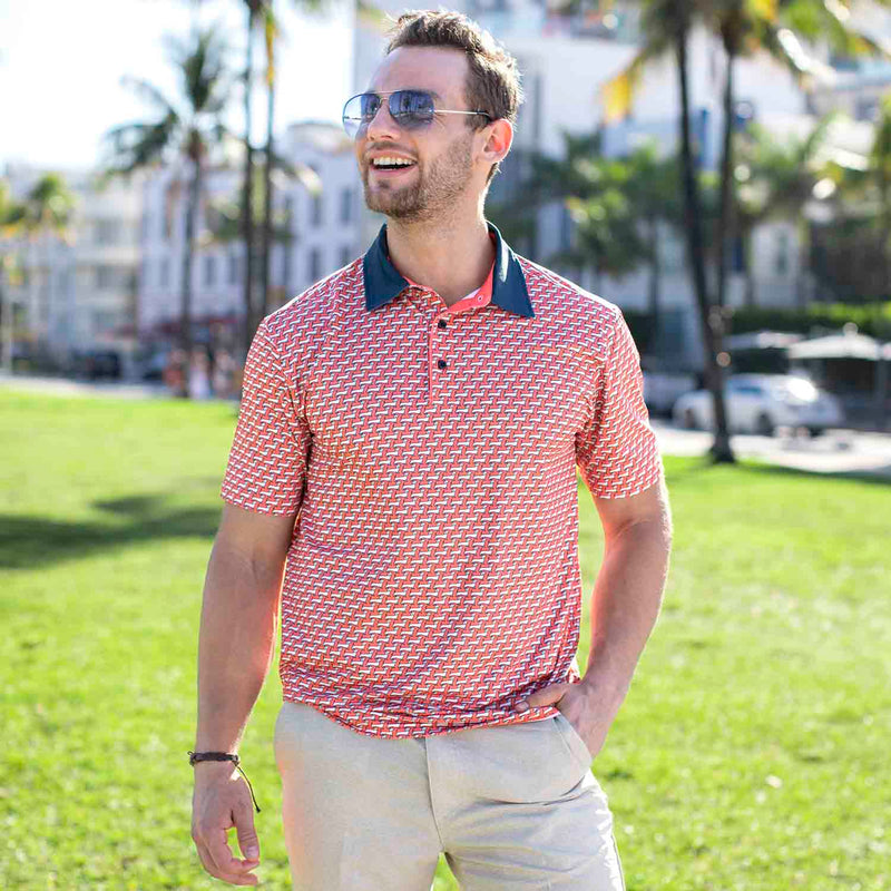 RSVLTS Widdle Ween Dogz All-Day Polo in Red — detail 2