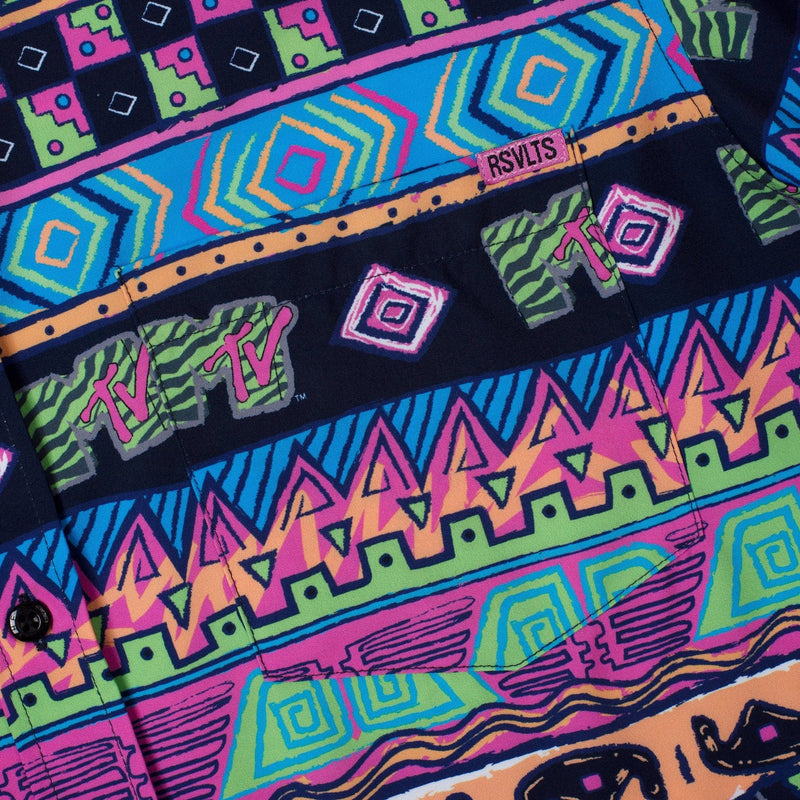 RSVLTS Daytona Beach KUNUFLEX Short Sleeve Shirt in Multicolor — detail 2