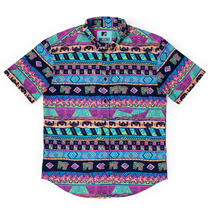 RSVLTS Daytona Beach KUNUFLEX Short Sleeve Shirt in Multicolor — detail 3