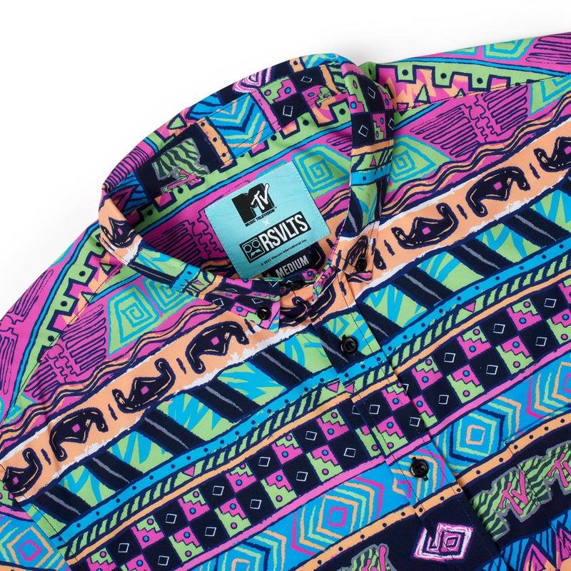 RSVLTS Daytona Beach KUNUFLEX Short Sleeve Shirt in Multicolor — detail 4