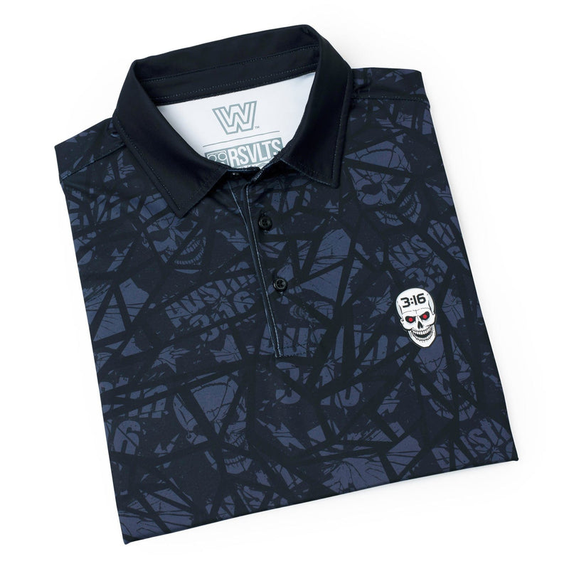 RSVLTS Tee Time 3:16 All-Day Polo in Black — detail 5