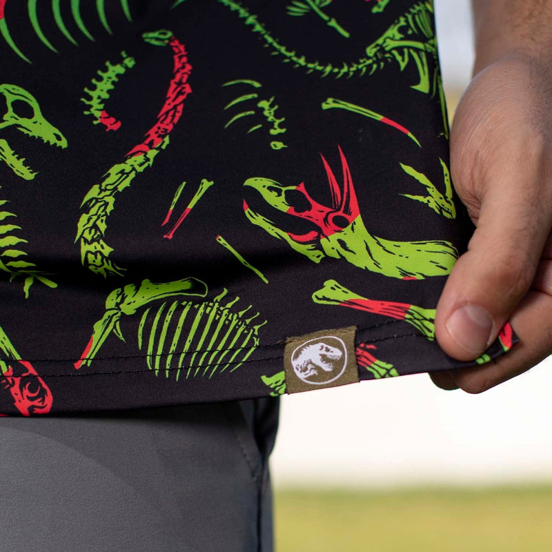 RSVLTS Fossil Records All-Day Polo in Black — detail 5