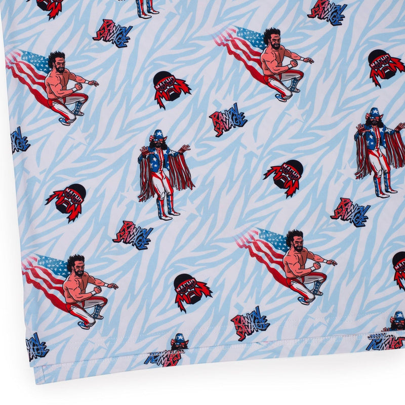 RSVLTS Macho Man USA All-Day Polo in Blue — detail 5