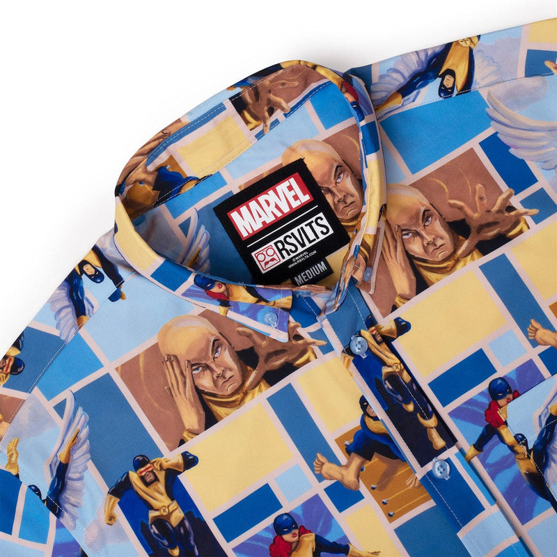 RSVLTS Uncanny KUNUFLEX Short Sleeve Shirt in Blue — detail 2