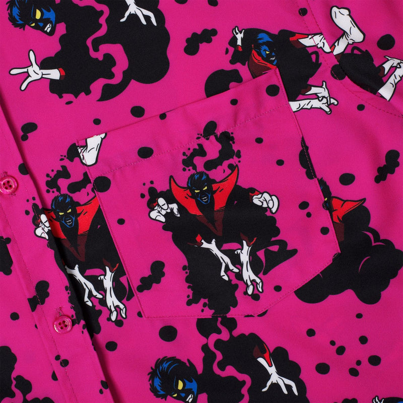 RSVLTS BAMF! KUNUFLEX Short Sleeve Shirt in Pink — detail 2