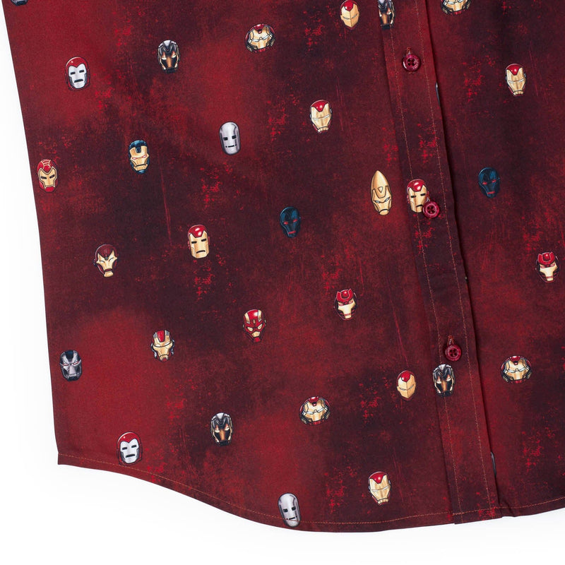 RSVLTS Lil Starks KUNUFLEX Short Sleeve Shirt in Red — detail 4