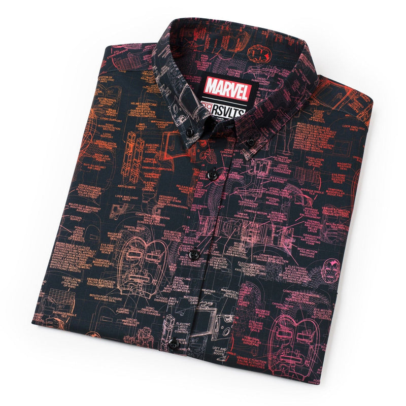 RSVLTS The J.A.R.V.I.S. KUNUFLEX Short Sleeve Shirt in Black — detail 7