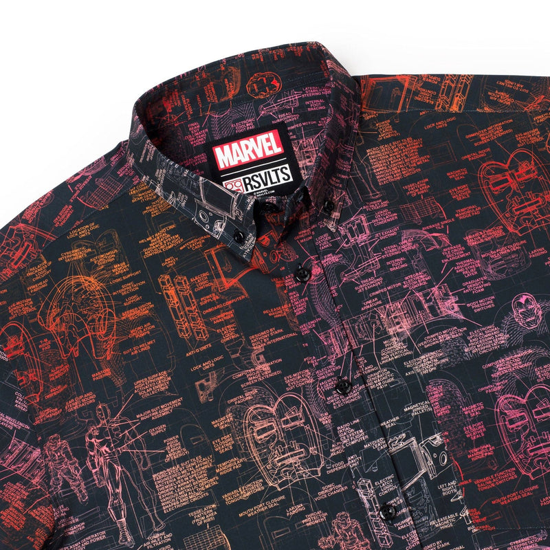 RSVLTS The J.A.R.V.I.S. KUNUFLEX Short Sleeve Shirt in Black — detail 4