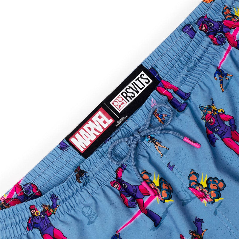 RSVLTS Night of the Sentinels Hybrid Shorts in Blue — detail 3