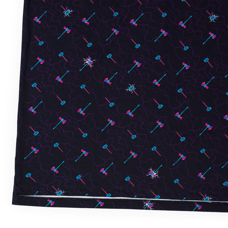 RSVLTS Mjolnir & Stormbreaker All-Day Polo in Black — detail 4